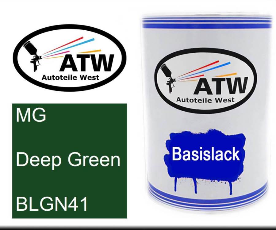 MG, Deep Green, BLGN41: 500ml Lackdose, von ATW Autoteile West.